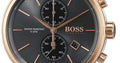 Hugo Boss Jet Grey Dial Brown Leather Strap Watch for Men - 1513281