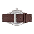 Hugo Boss Grand Prix Chronograph Grey Dial Brown Leather Strap Watch for Men - 1513476