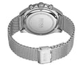 Hugo Boss Ocean Edition Chronograph Black Dial Silver Mesh Bracelet Watch for Men - 1513701