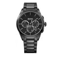 Hugo Boss Onyx Chronograph Black Dial Black Steel Strap Watch for Men - 1513365