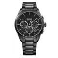 Hugo Boss Onyx Chronograph Black Dial Black Steel Strap Watch for Men - 1513365