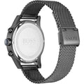 Hugo Boss Jet Chronograph Blue Dial Gunmetal Grey Mesh Bracelet Watch for Men - 1513677