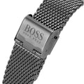 Hugo Boss Skymaster Chronograph Grey Dial Grey Mesh Bracelet Watch for Men - 1513837