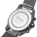 Hugo Boss Skymaster Chronograph Grey Dial Grey Mesh Bracelet Watch for Men - 1513837