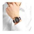 Hugo Boss Ikon Black Dial Black Leather Strap Watch for Men - 1513179