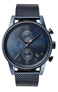 Hugo Boss Navigator Chronograph Blue Dial Blue Mesh Bracelet Watch for Men - 1513538