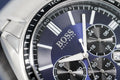 Hugo Boss Driver Chronograph Blue Dial Silver Steel Strap Watch for Men - 1513081