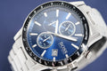 Hugo Boss Driver Chronograph Blue Dial Silver Steel Strap Watch for Men - 1513081