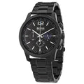 Hugo Boss Professional Chronograph Black Dial Black Steel Strap Watch for Men - 1513528