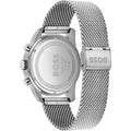 Hugo Boss Skymaster Green Dial Silver Mesh Bracelet Watch for Men - 1513938