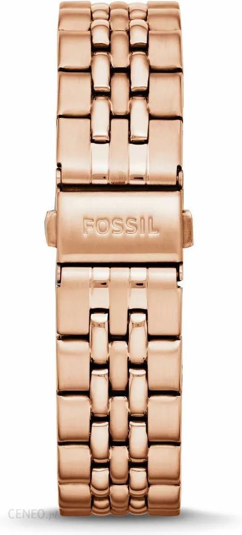 Fossil Boyfriend Chronograph Brown Dial Rose Gold Steel Strap Watch for Women - ES3494