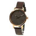 Calvin Klein Even Grey Dial Brown Leather Strap Watch for Women - K7B236G3