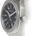 Gucci GG2570 Quartz Black Dial Silver Steel Strap Watch For Men - YA142401