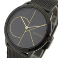 Calvin Klein Minimal Black Dial Black Mesh Bracelet Watch for Men - K3M214X1