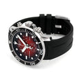 Tissot Seaster 1000 Chronograph Maroon Dial Black Rubber Strap Watch For Men - T120.417.17.421.00