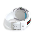 Gucci SYNC XXL White Dial White Rubber Strap Watch For Men - YA137102