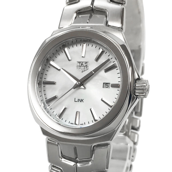 Tag Heuer Link Quartz Mother of Pearl Dial Silver Steel Strap Watch for Women - WBC1310.BA0600