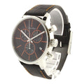 Calvin Klein City Chronograph Black Dial Black Leather Strap Watch for Men - K2G271C1