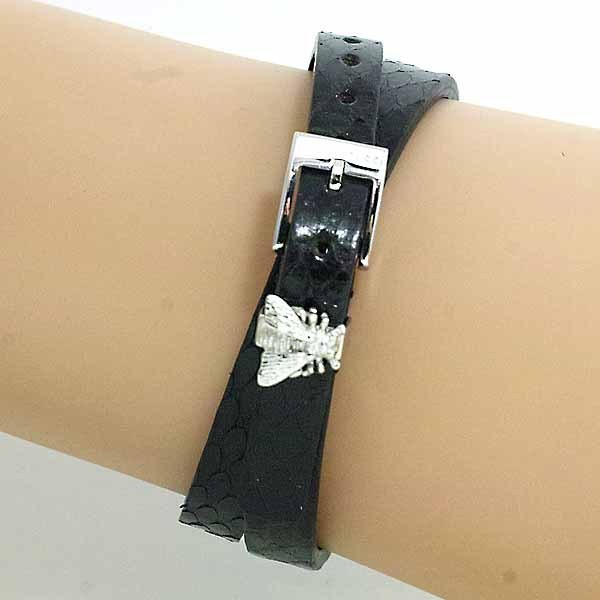 Gucci G-Frame Black Leather Watch For Women - YA128526
