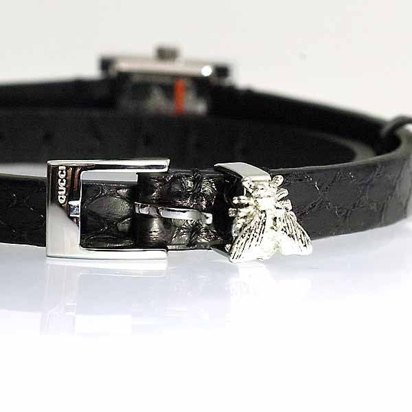 Gucci G-Frame Black Leather Watch For Women - YA128526