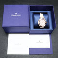 Swarovski Octea Lux Chrono Pink Dial Pink Leather Strap Watch for Women - 5452501