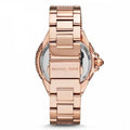 Michael Kors Camille Crystal Rose Gold Dial Rose Gold Steel Strap Watch for Women - MK5862