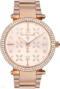 Michael Kors Parker Rose Gold Dial Steel Strap Watch for Women - MK6470