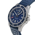 Breitling Superocean 44mm Automatic Blue Dial Blue Rubber Strap Watch for Men - A17367D81C1S2