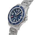 Breitling Superocean Automatic 42mm Blue Dial Silver Steel Strap Watch for Men - A17366D81C1A1