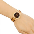 Calvin Klein Class Brown Dial Rose Gold Steel Strap Watch for Women - K6R2362K