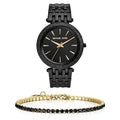 Michael Kors Darci Black Dial Black Steel Strap Watch for Women - MK3337