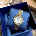 Swarovski Lovely Crystals Mother of Pearl Dial Rose Gold Steel Strap Watch for Women - 5261496