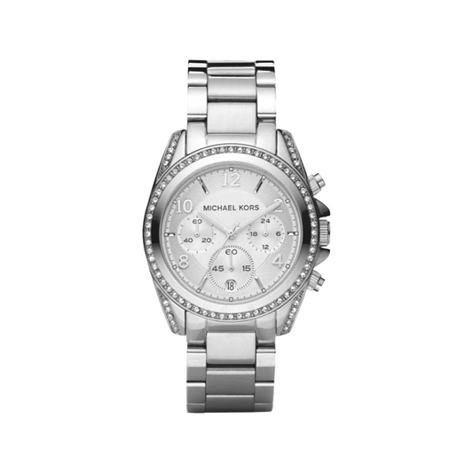 Michael Kors Blair Silver Dial Silver Steel Strap Watch for Women - MK5165