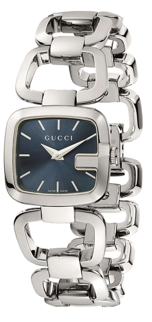 Gucci G Gucci Blue Dial Silver Steel Strap Watch For Women - YA125405