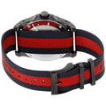 Gucci Dive Quartz Blue Red Dial Blue Red Nylon Strap Watch For Men - YA136214