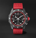 Breitling Endurance Pro Black Dial Red Rubber Strap Watch for Men - X82310D91B1S1