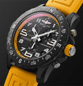 Breitling Endurance Pro Black Dial Yellow Rubber Strap Watch for Men - X82310A41B1S1