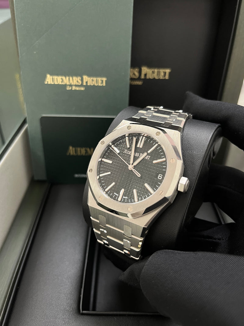 Audemars Piguet Royal Oak 50th Anniversary Automatic Blue Dial Silver Steel Strap Watch for Men - 15510ST.OO.1320ST.01