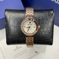 Swarovski Lovely Crystals Mother of Pearl Dial Rose Gold Steel Strap Watch for Women - 5261496