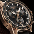 Tissot Supersport Chrono Black Dial Black Leather Strap Watch for Men - T125.617.36.051.00