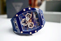 Guess Phoenix Multifunction Blue Dial Blue Rubber Strap Watch for Men - GW0203G7