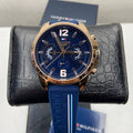 Tommy Hilfiger Decker Multifunction Blue Dial Blue Rubber Strap Watch for Men - 1791474