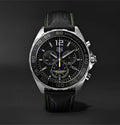 Tag Heuer Formula 1 Aston Martin Black Dial Black Leather Strap Watch for Men - CAZ101P.FC8245