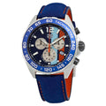 Tag Heuer Formula 1 Gulf Edition Blue Dial Blue Leather Strap Watch for Men - CAZ101N.FC8243