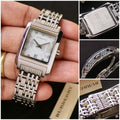 Burberry Heritage Diamond White Dial Silver Steel Strap Watch for Women - BU1583