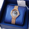 Swarovski Lovely Crystals Mother of Pearl Dial Rose Gold Steel Strap Watch for Women - 5261496