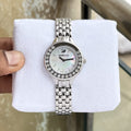 Swarovski Lovely Crystals Mini White Dial Silver Steel Strap Watch for Women - 5242901