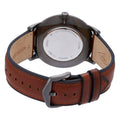 Fossil The Minimalist 3H Grey Dial Brown Leather Strap Watch for Men - FS5479