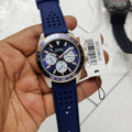 Guess Odyssey Multifunction Blue Dial Blue Rubber Strap Watch For Men - W1108G4