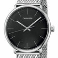 Calvin Klein High Noon Black Dial Silver Mesh Bracelet Watch for Men - K8M21121